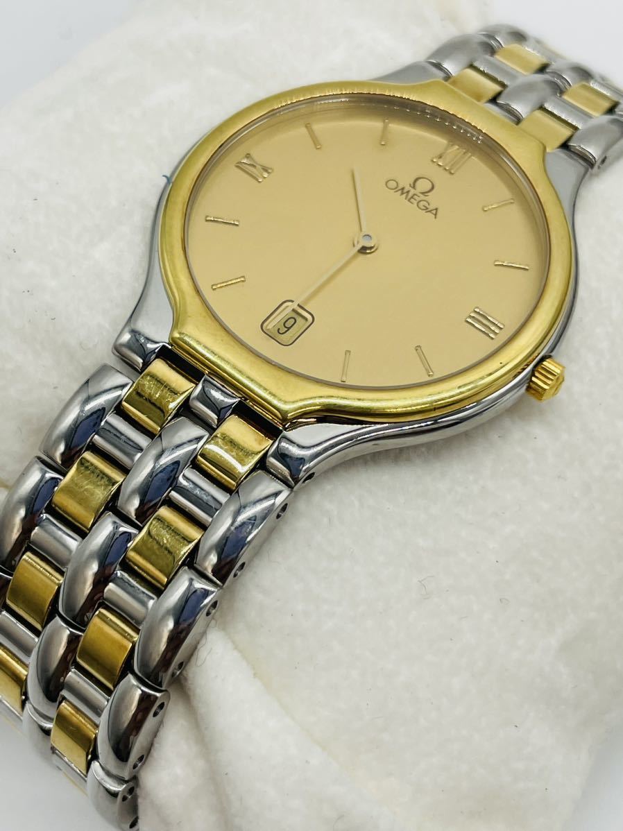 希少美品】OMEGA オメガ デビル デイト BT ゴールド文字盤 SS 1449/432 