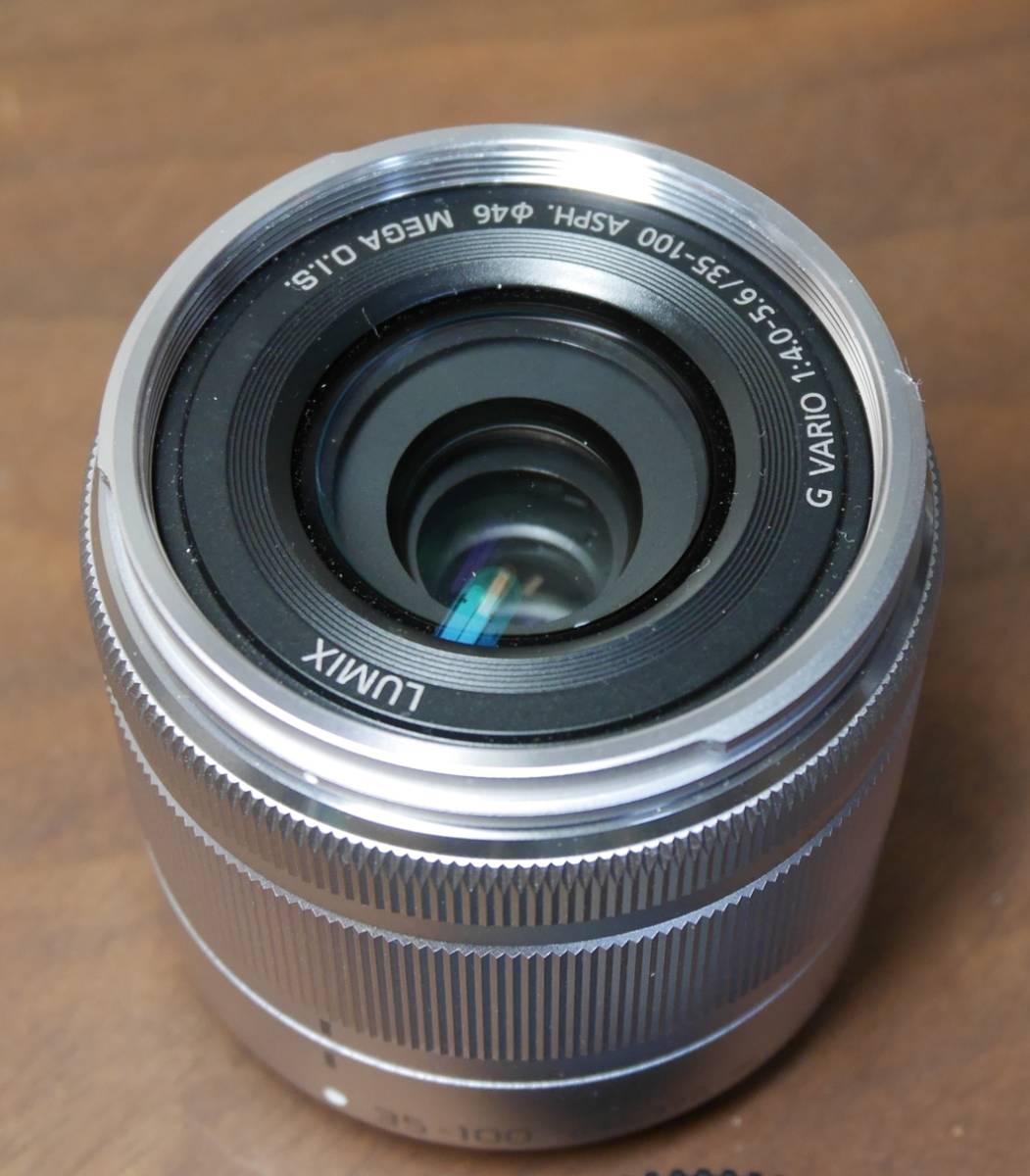パナソニック Panasonic Lumix G VARIO 35-100mm F4.0-5.6 ASPH. MEGA O.I.S. シルバー H-FS35100-S 1円～