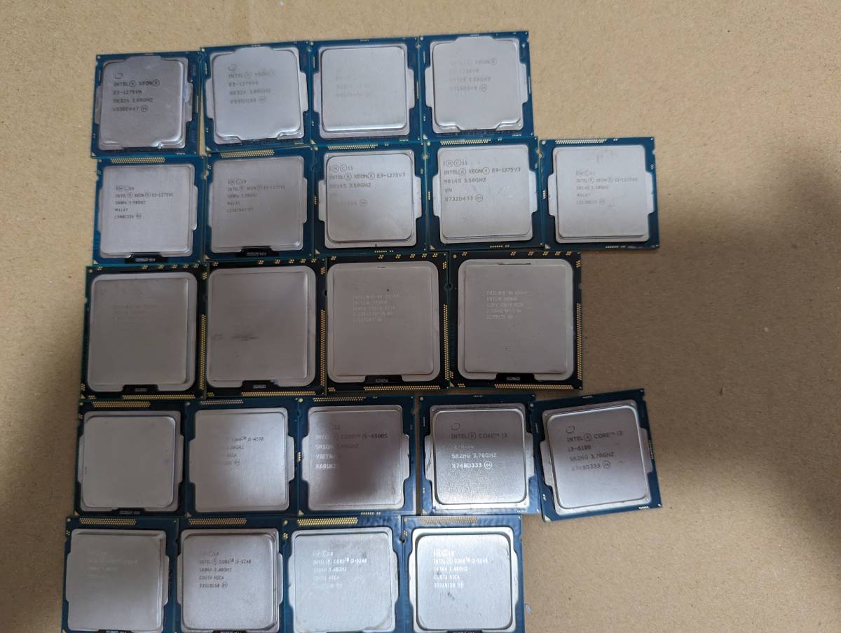 中古CPU まとめ売り 22個 セット intel Core i3 i5 XEON