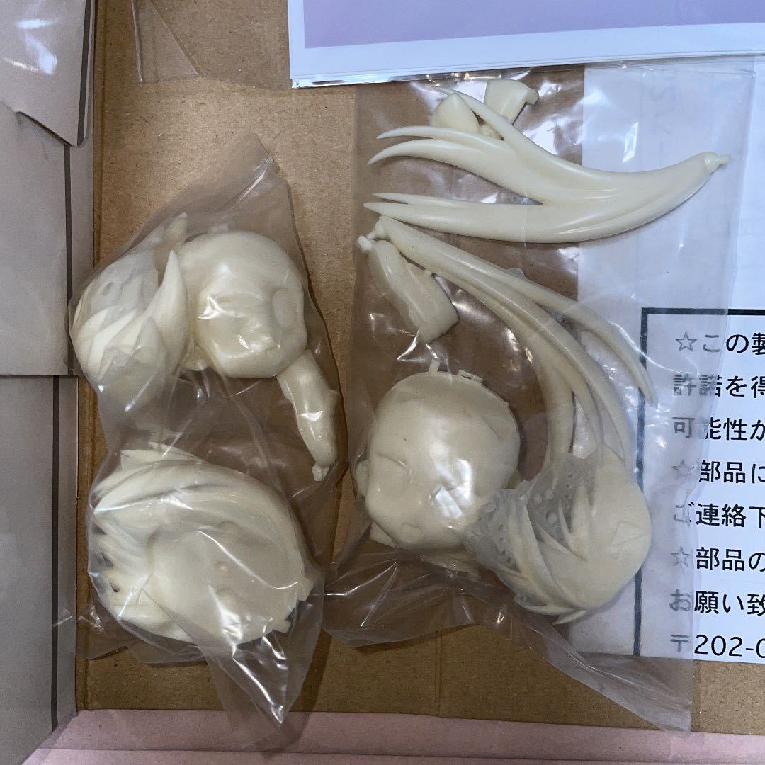 未組立 ガレージキット らき すた 柊かがみ つかさ 豆柴 レジン 
