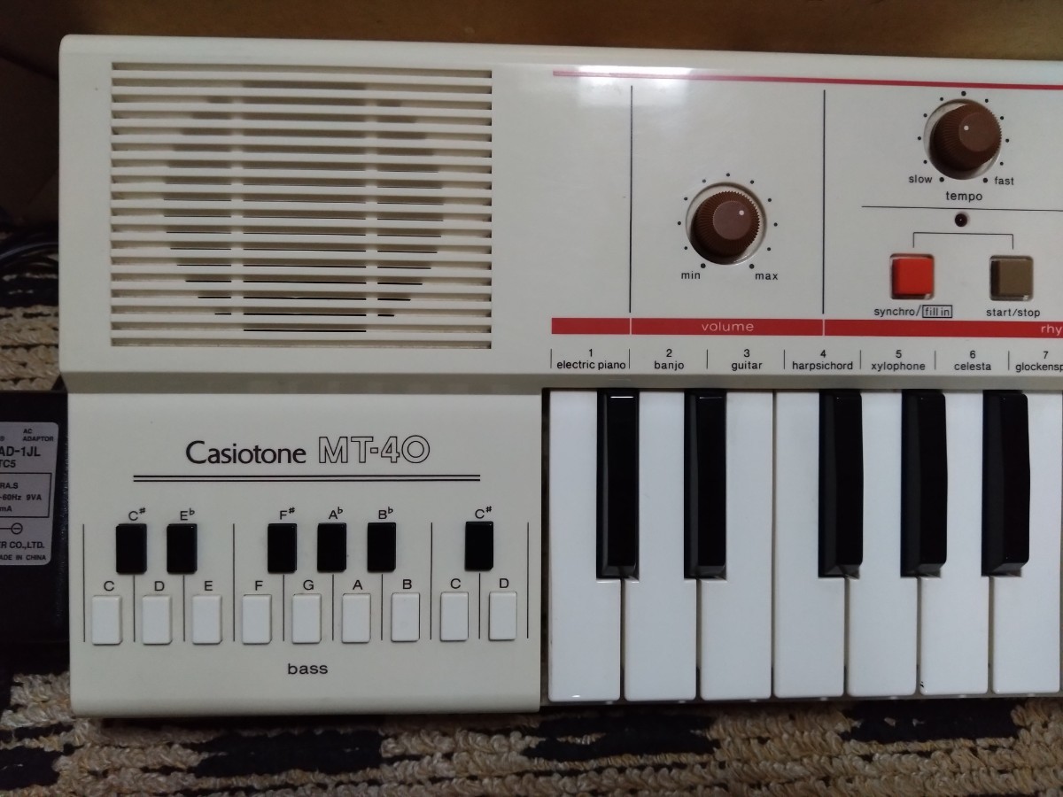 名機】CASIO CASIOTONE MT-40 カシオ キーボード シンセサイザー 