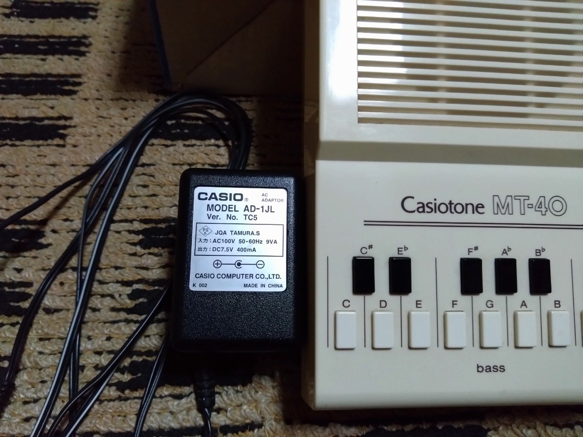 名機】CASIO CASIOTONE MT-40 カシオ キーボード シンセサイザー 