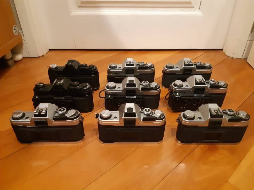全国無料，送料無料】 ☆ジャンク品 9点まとめ Canon キヤノン AE-1 MF一眼