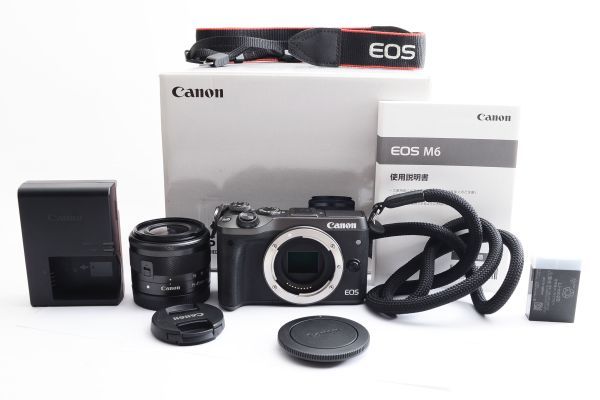 c202☆極上美品☆ キヤノン Canon EOS M6 15-45mm レンズセット