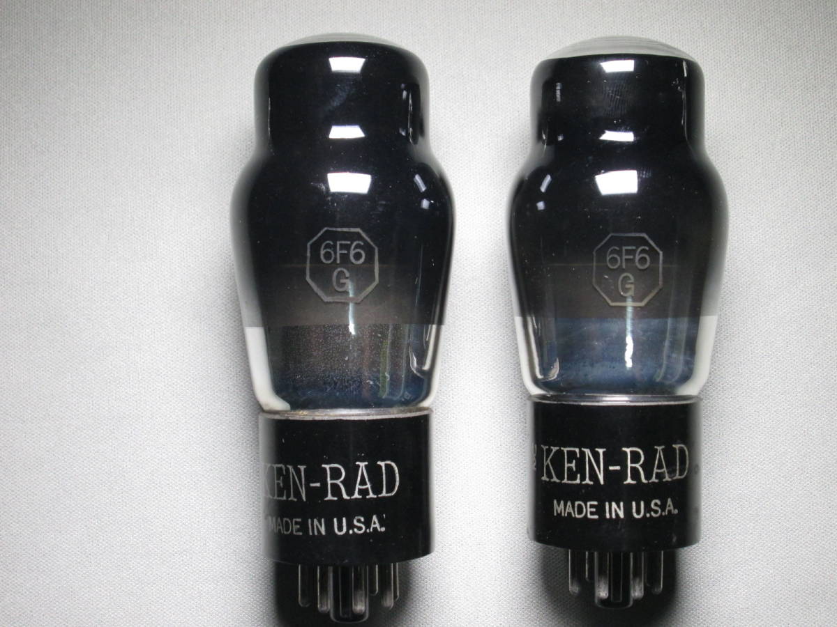 【高品質，限定セール】 NOS Ken-Rad 6F6G 2本組 マッチド ６V６前身モデル 真空管 Ｏ-1(真空管)｜売買されたオークション情報、yahooの商品情報をアーカイブ公開 - オークファン 真空管