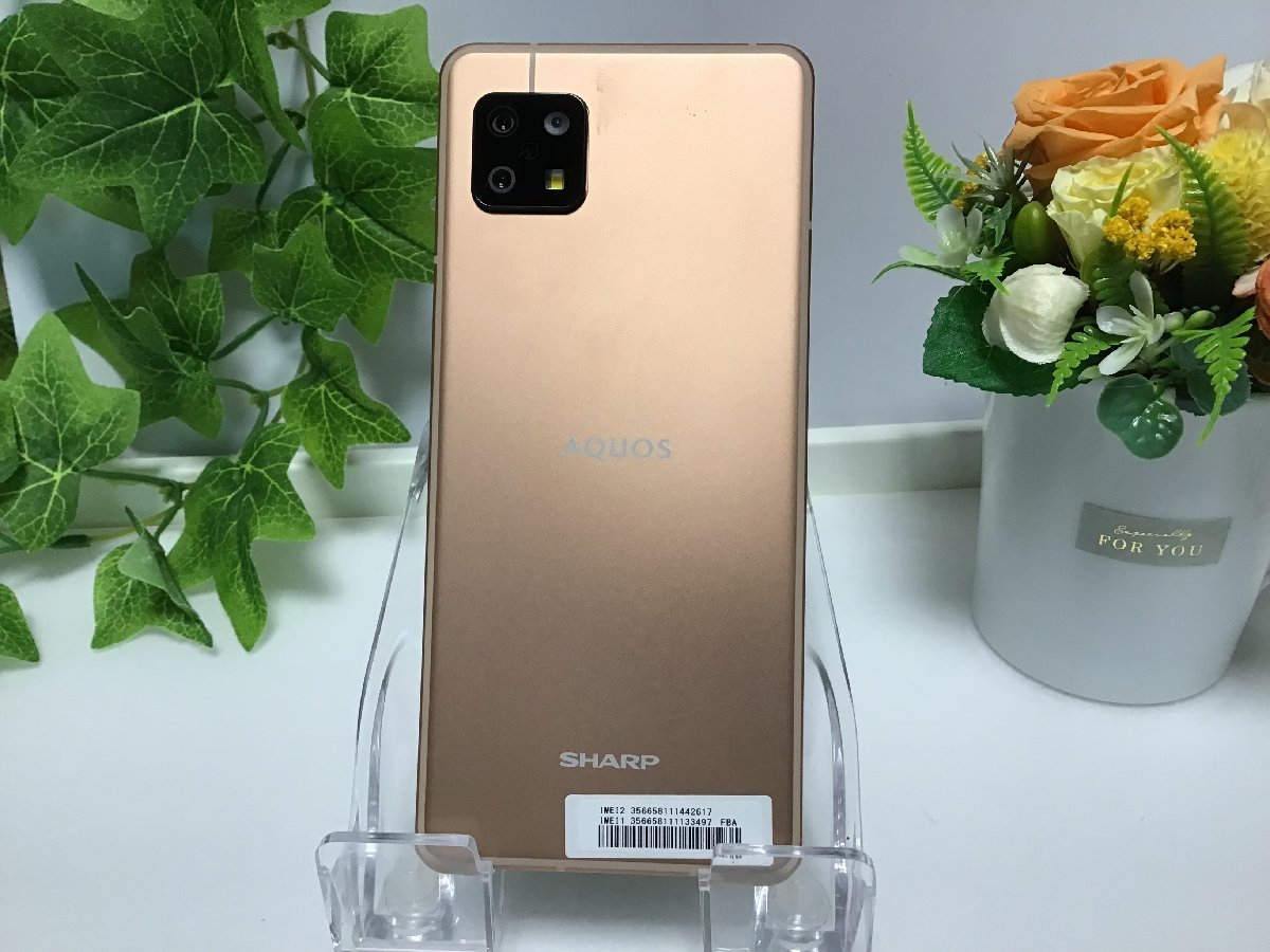 ジャンク 美品 SHARP AQUOS sense6 SH-RM19 ROM 64GB/RAM 4GB ピンク