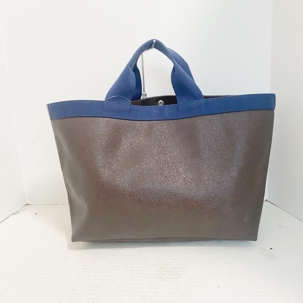 エルベシャプリエ Herve Chapelier トートバッグ コーテッドキャンバススクエアトートA4L コーティングキャンバス×コットン GPライン