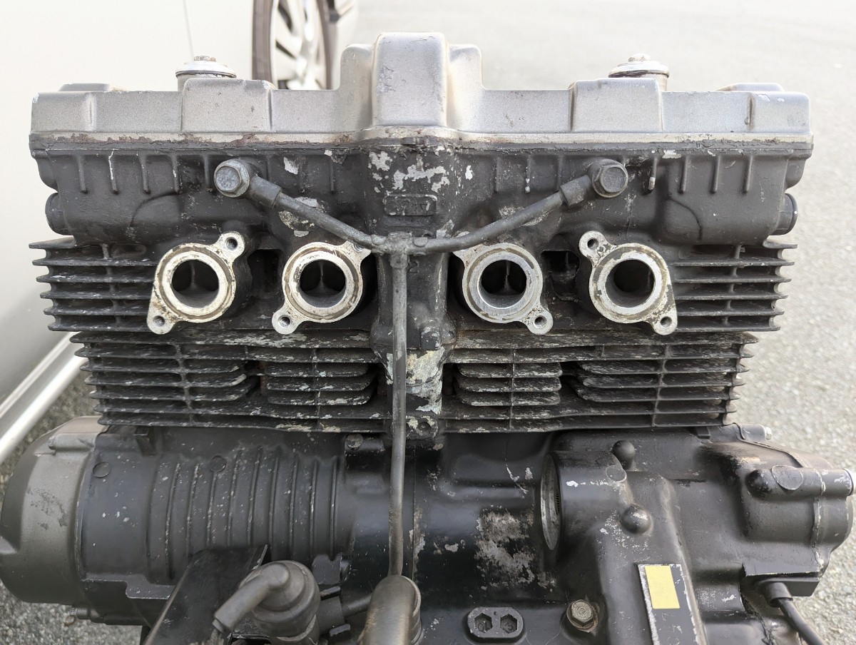 実動 CBX400F エンジン ヘッド シリンダー クランクケース カバー