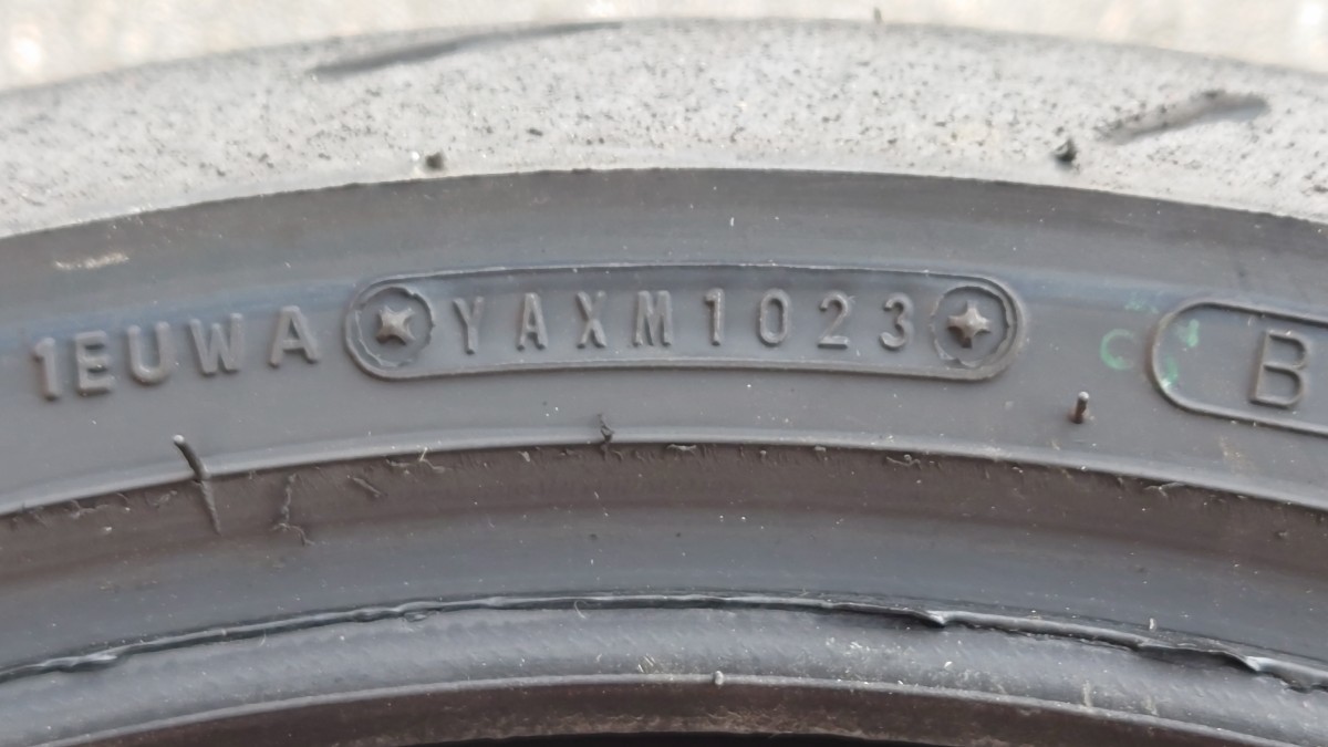 ☆ダンロップ α13SP 110-140 中古タイヤ 前後セット CBR250R RR