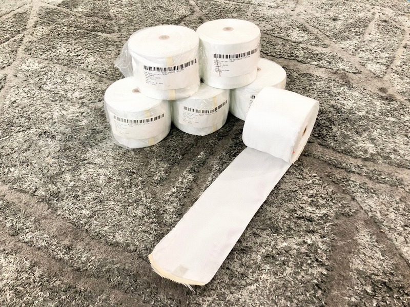 【米軍放出品】☆未使用品 グラスファイバークロス 幅7.5cm×長さ70m×6巻 サーフボード修理 船舶修理 車修理 (80)☆CH18U