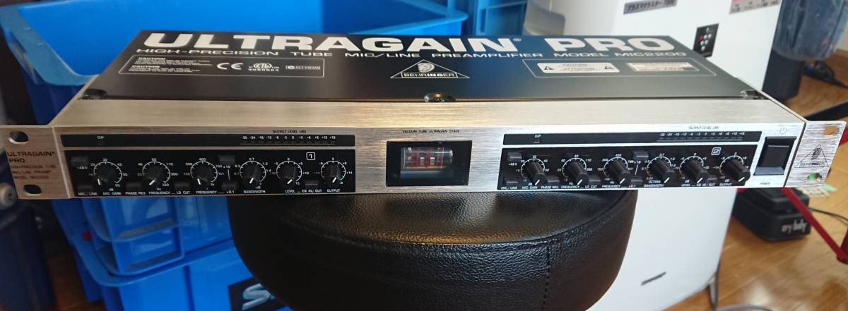 MIC2200 ULTRAGAIN PRO 2ch真空管マイクプリアンプ 美品 ULTRAGAIN