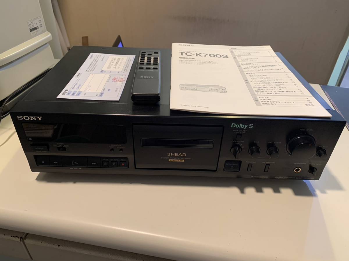 【ジャンク品扱い】SONY ソニー カセットデッキ TC-K700S【通電OK】