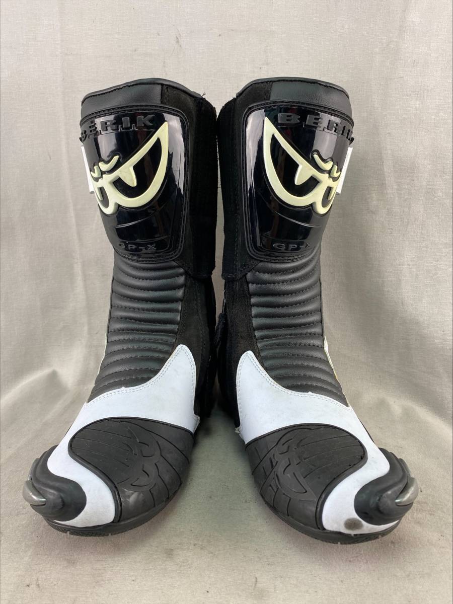 BERIK ベリック レーシングブーツ BLACK/WHITE 46サイズ 試着品 訳あり