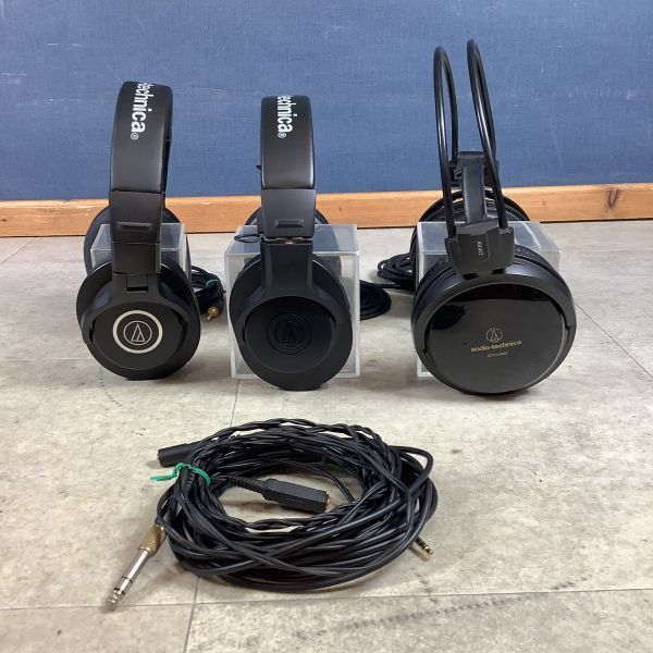 H4051【音出し確認済み】 Audio-Technica／オーディオ テクニカ. モニター ヘッドホン 3点 まとめ ■ATH-M40x／M20x／A500z