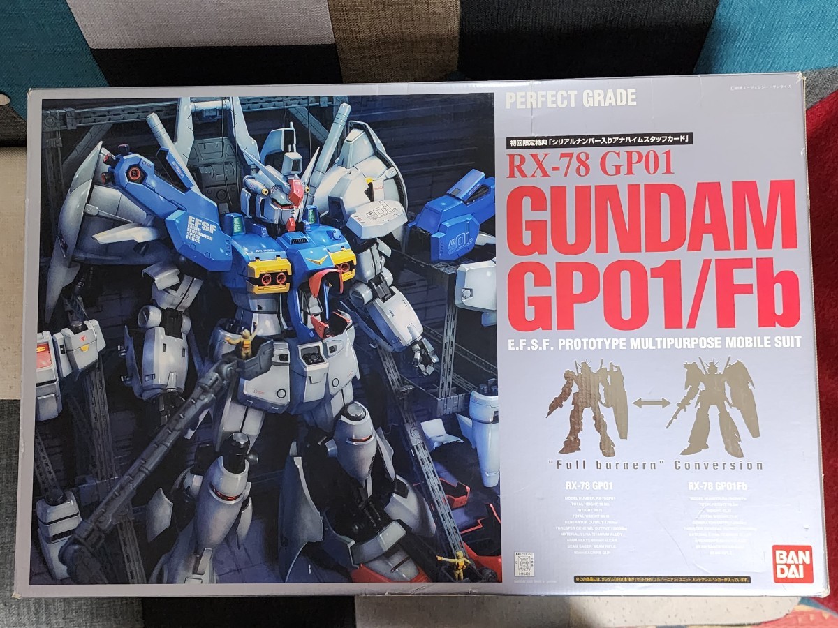 機動戦士ガンダム0083 PG 1/60 RX-78ーGP01 ガンダムGP01/Fb 初回特典カード付き 未組立 バンダイ ガンプラ