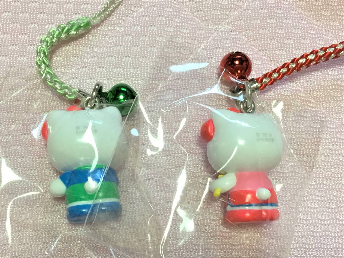 ハローキティ☆体育会系根付け2種セット③ 卓球部、陸上部 2001