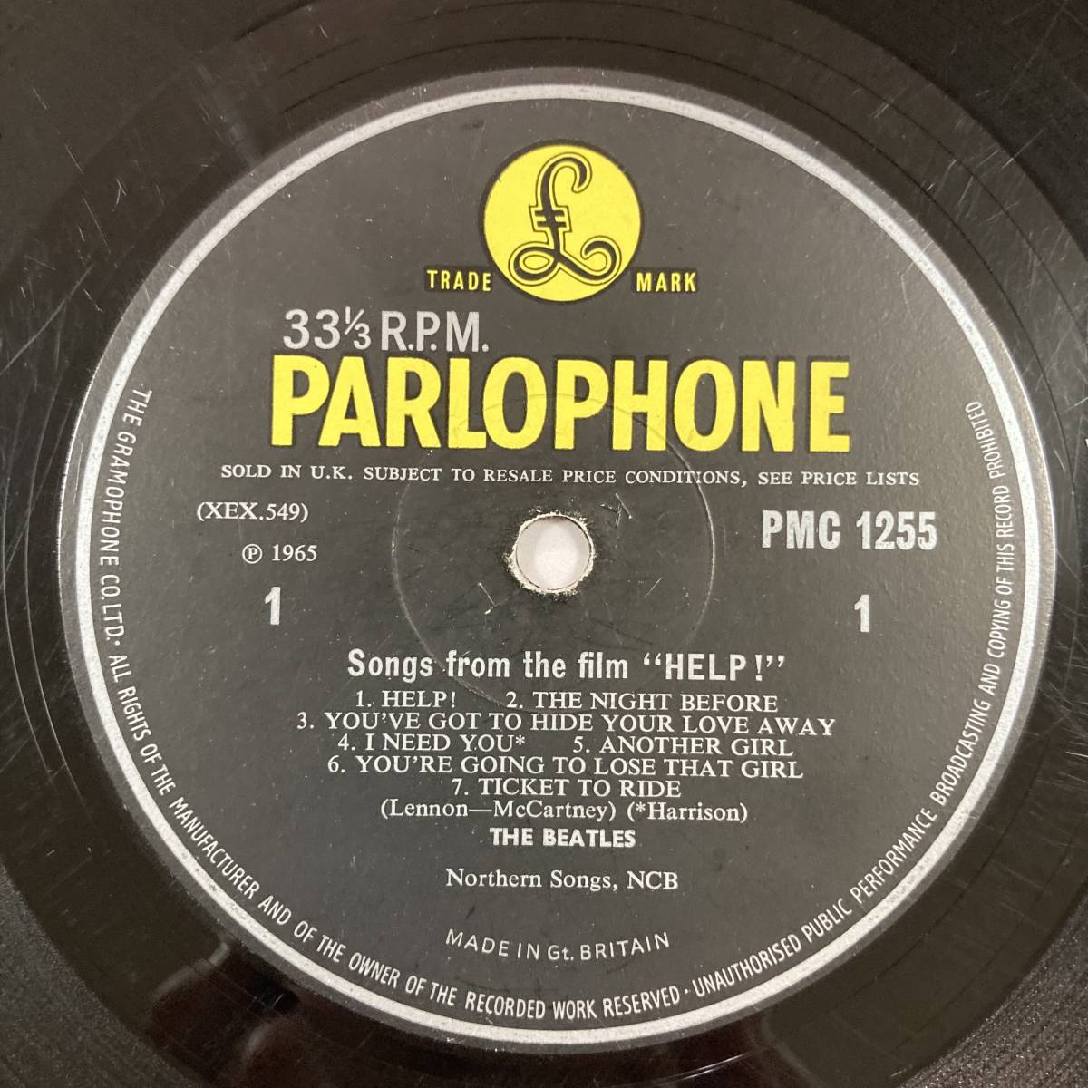 1stプレス】ビートルズ HELP! UKモノラル盤 Beatles The BEATLES