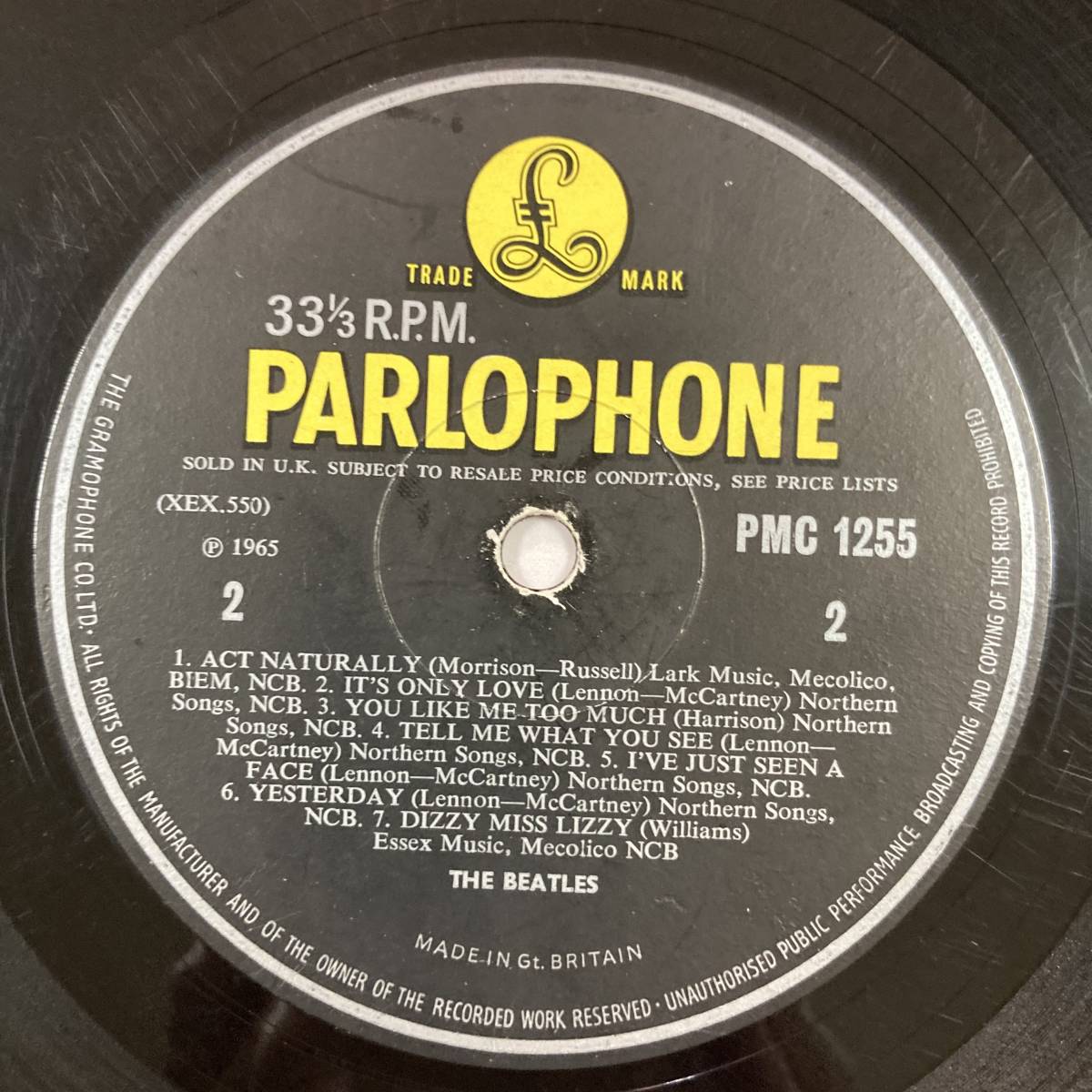 1stプレス】ビートルズ HELP! UKモノラル盤 Beatles The BEATLES