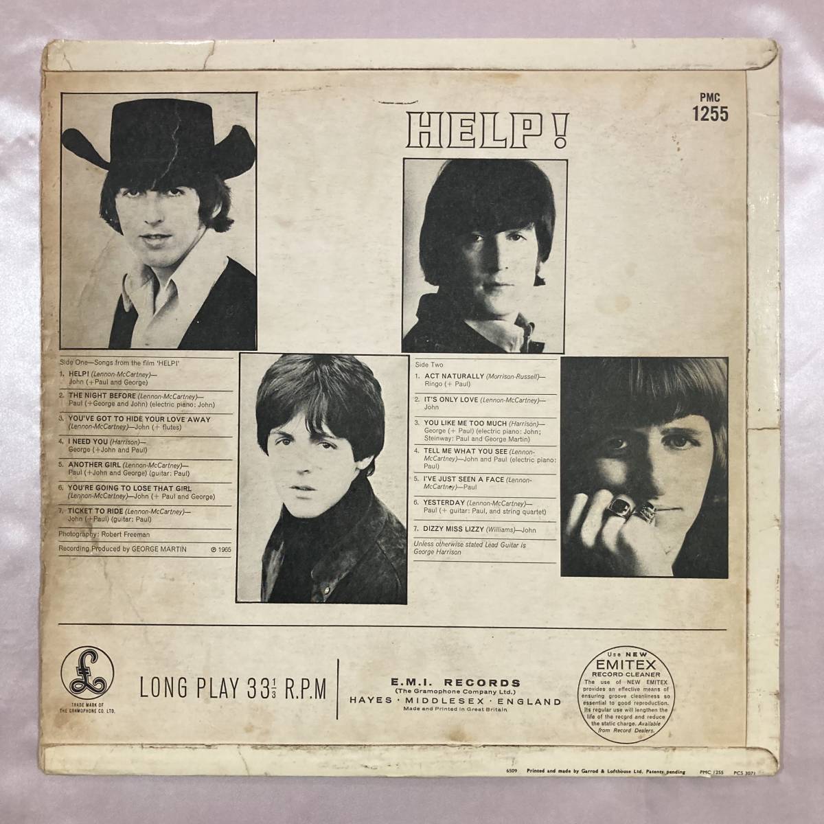 1stプレス】ビートルズ HELP! UKモノラル盤 Beatles The BEATLES