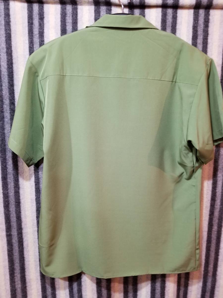 新品　展示品　ボーリングシャツ　Lサイズ　ロカビリーシャツ　レーヨン　チェーンステッチ、