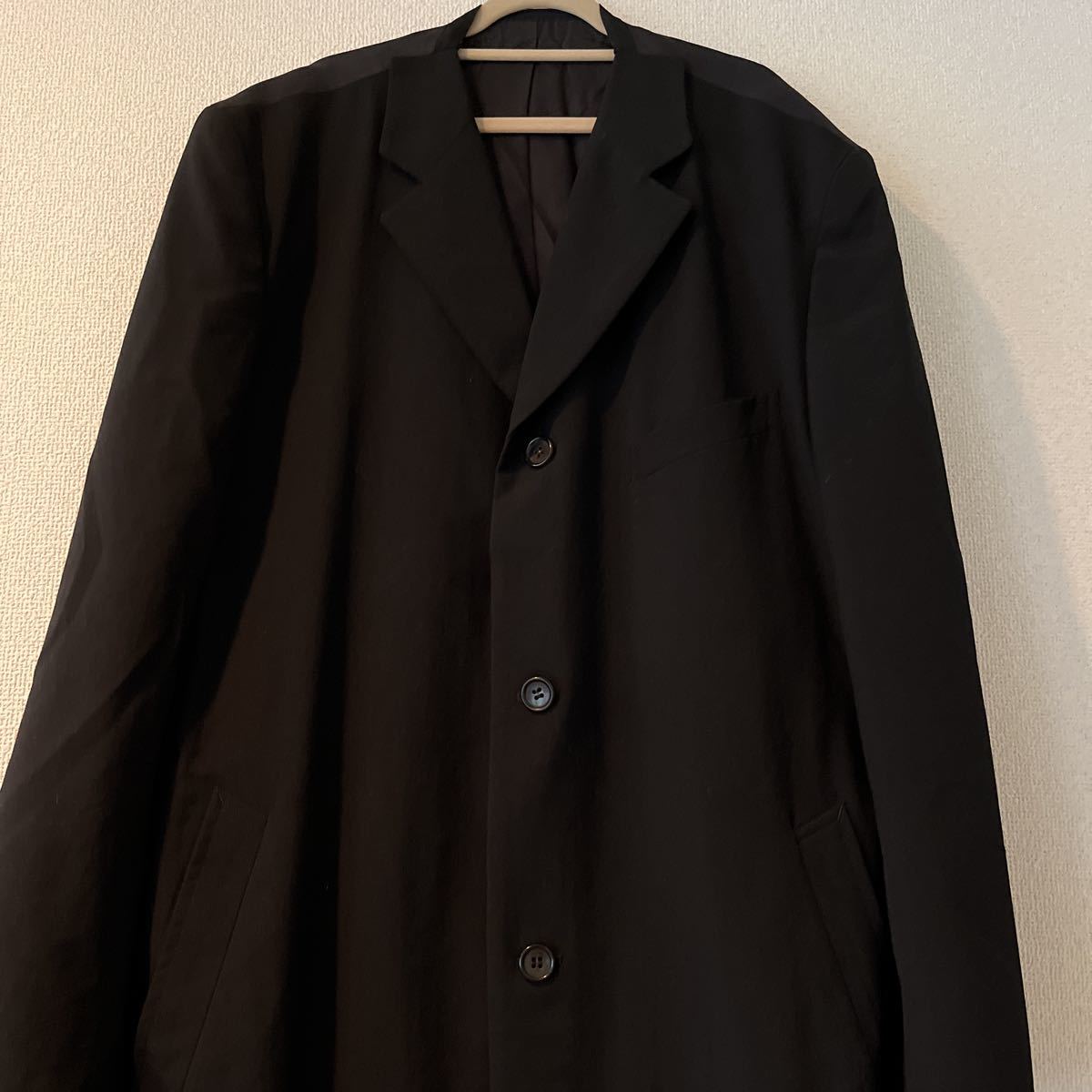 コムデギャルソンブラック切り替えロングジャケットメンズ des GARCONS