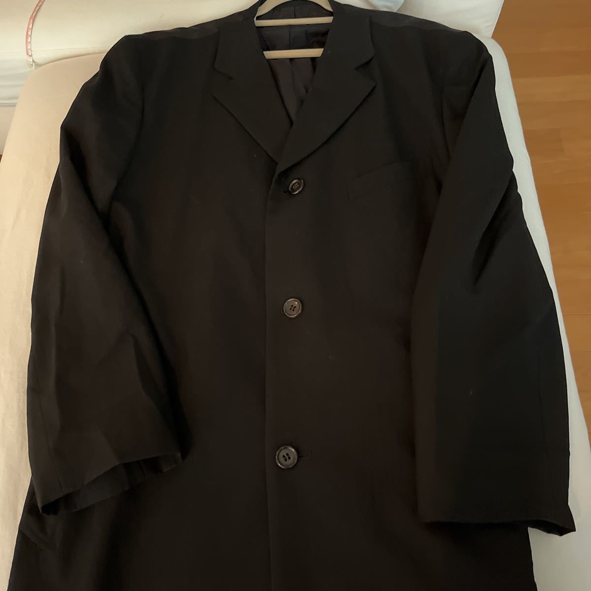 コムデギャルソンブラック切り替えロングジャケットメンズ des GARCONS