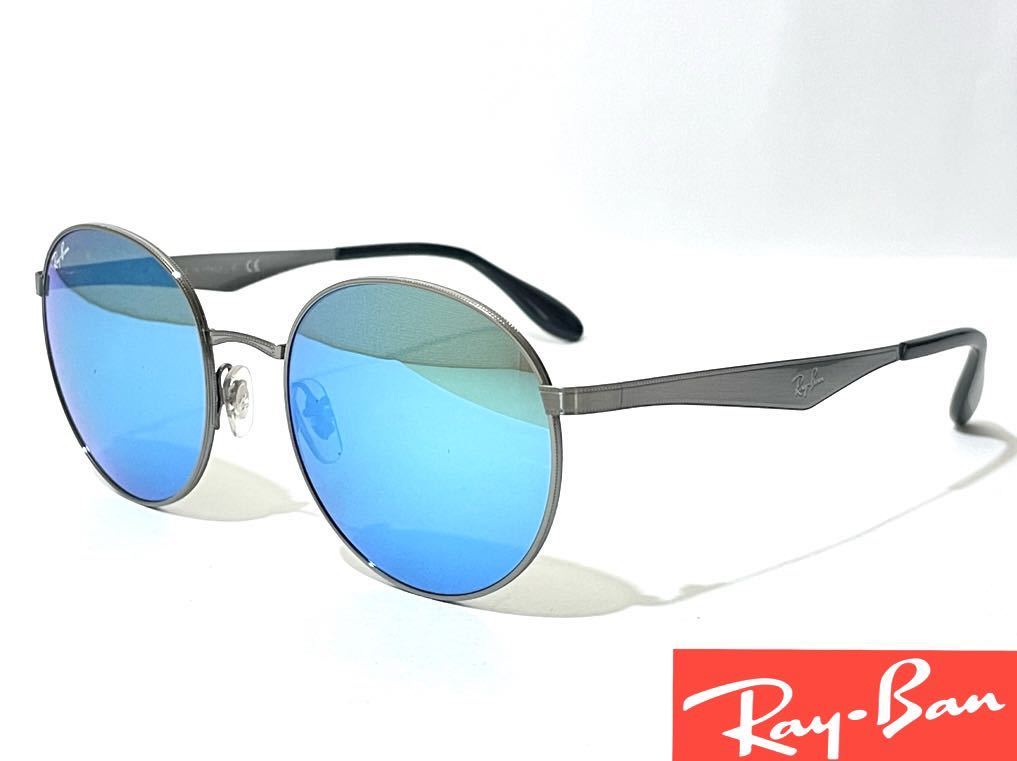 RayBan RB3537 00455 レイバン サングラス ラウンド ミラーレンズ メタルフレーム アイウェア イタリア製 正規品