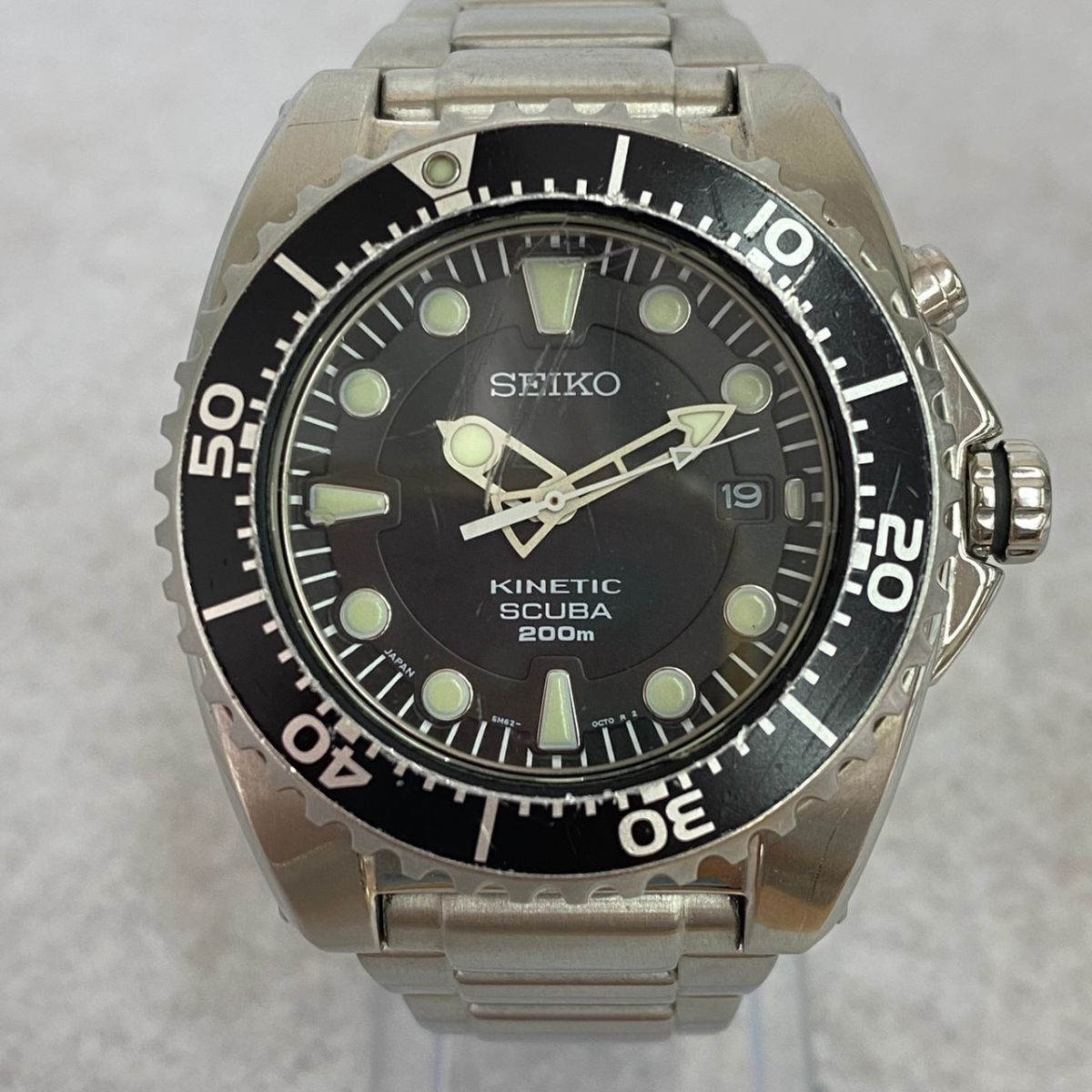 セイコー キネティック KINETIC 腕時計 SEIKO ダイバーズウォッチ 5M62 