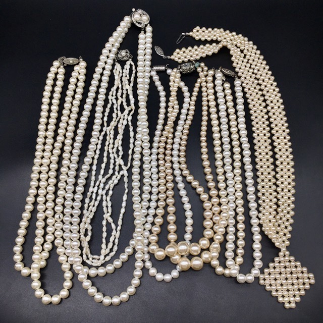 O385 パール ネックレス まとめ 真珠 淡水パール など レディース