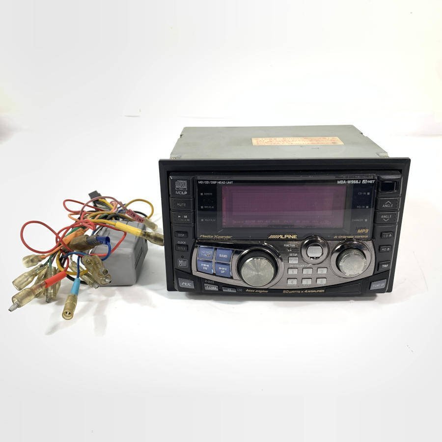 ALPINE アルパイン MDA-W966J カーステCD/MD○ジャンク品(アルパイン 
