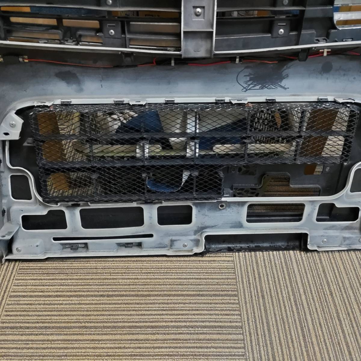 中古　後期　DA64W エブリィワゴン フロントバンパー フォグランプ左右 Z7T パール 