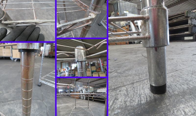 U-155★来店・引き取り限定♪メタルラック☆6台 セット☆Luminous etc☆スチール棚/スチールラック★中古品