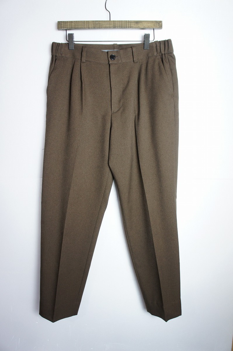 美品 PUBLIC TOKYOパブリック トウキョウ　スラックス パンツ ポリエステル 151641005 茶822N
