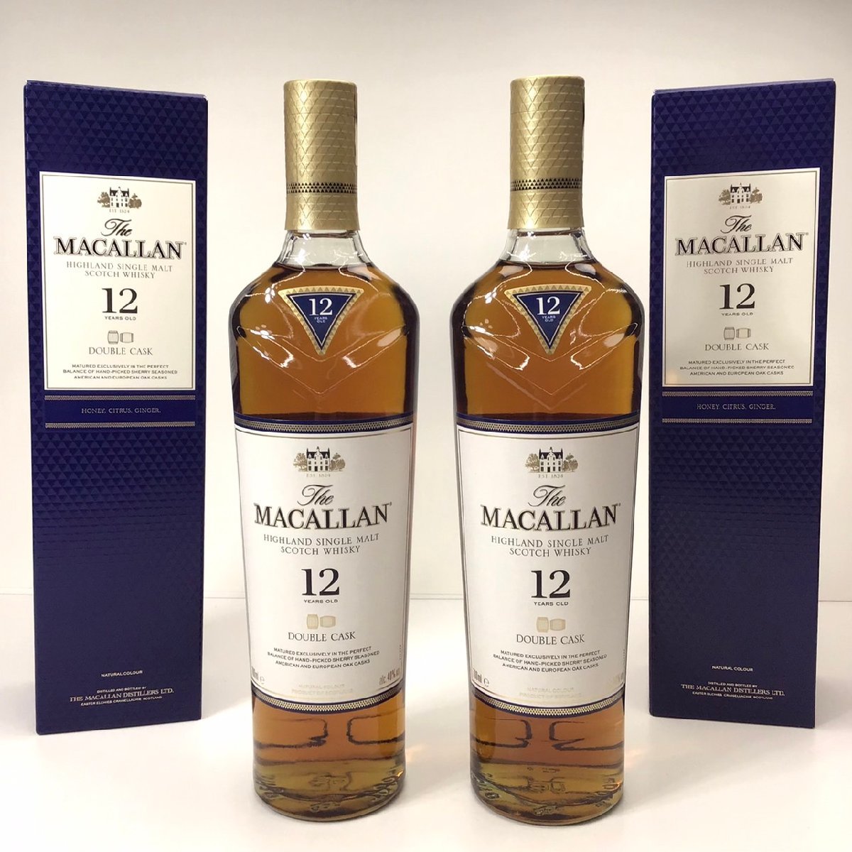 マッカラン 12年 ダブルカスク 700ml 箱付 未開栓 2本セット】未開栓 マッカラン 12年 ダブルカスク 箱付 700ml 40
