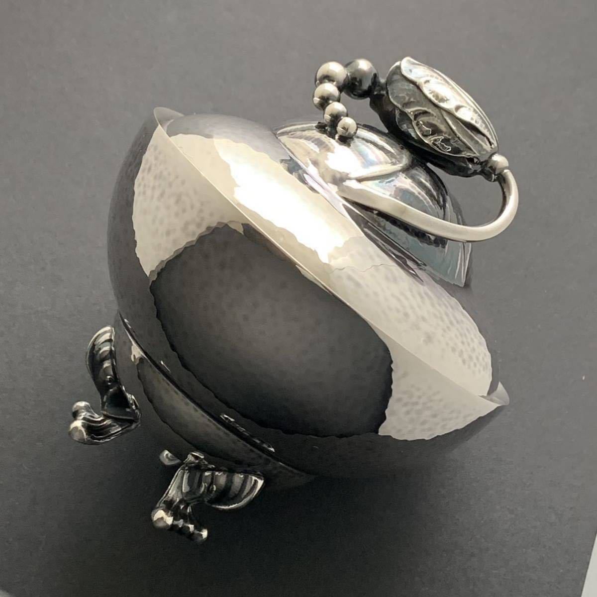 ジョージジェンセン シュガーポット 銀食器 DENMARK 925S GEORG JENSEN