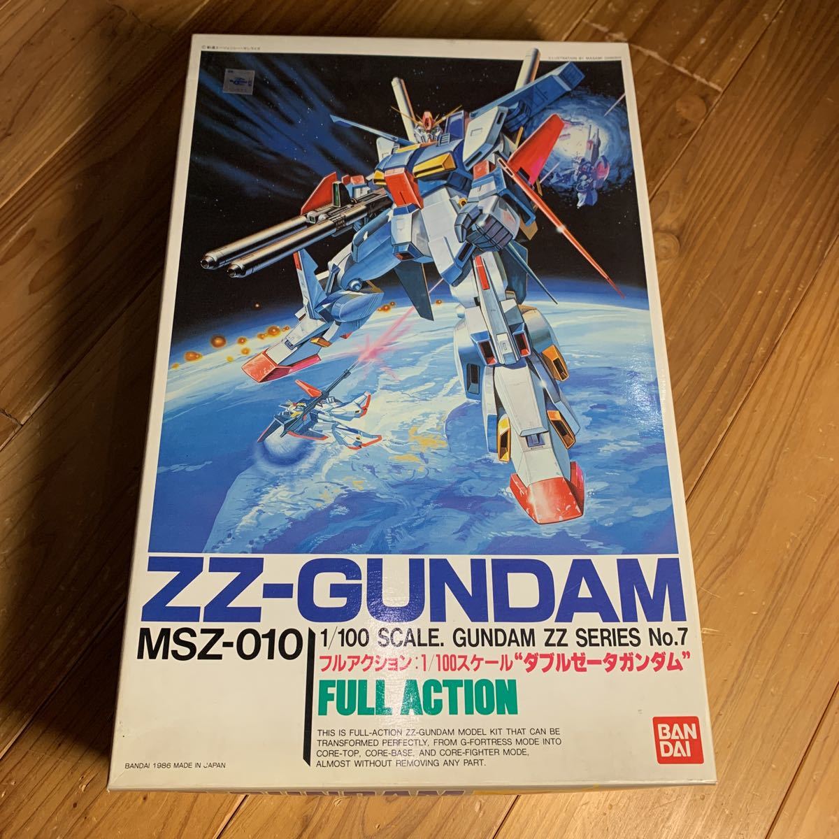 1/100 ダブルゼータガンダム 変形合体 機動戦士ZZガンダム バンダイ 未組立プラモデル 絶版 ガンプラ 旧キット
