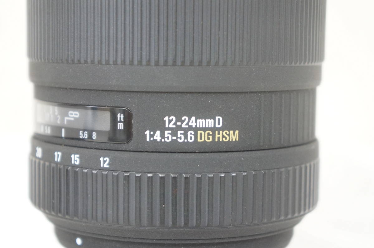 ⑥ SIGMA シグマ EX 12-24mm D F4.5-5.6 DG HSM ニコンマウント レンズ 