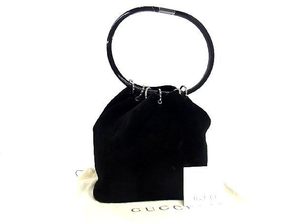 GUCCI(グッチ) ⁄ グッチ ハンドバッグ⁄スウェード⁄BLK⁄001-3750 | 中古