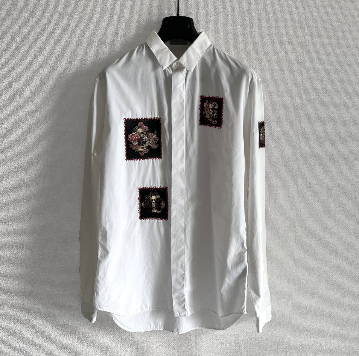 名作 - DIOR HOMME ディオーオム 17SS ヴァニタスローズドレスシャツ 