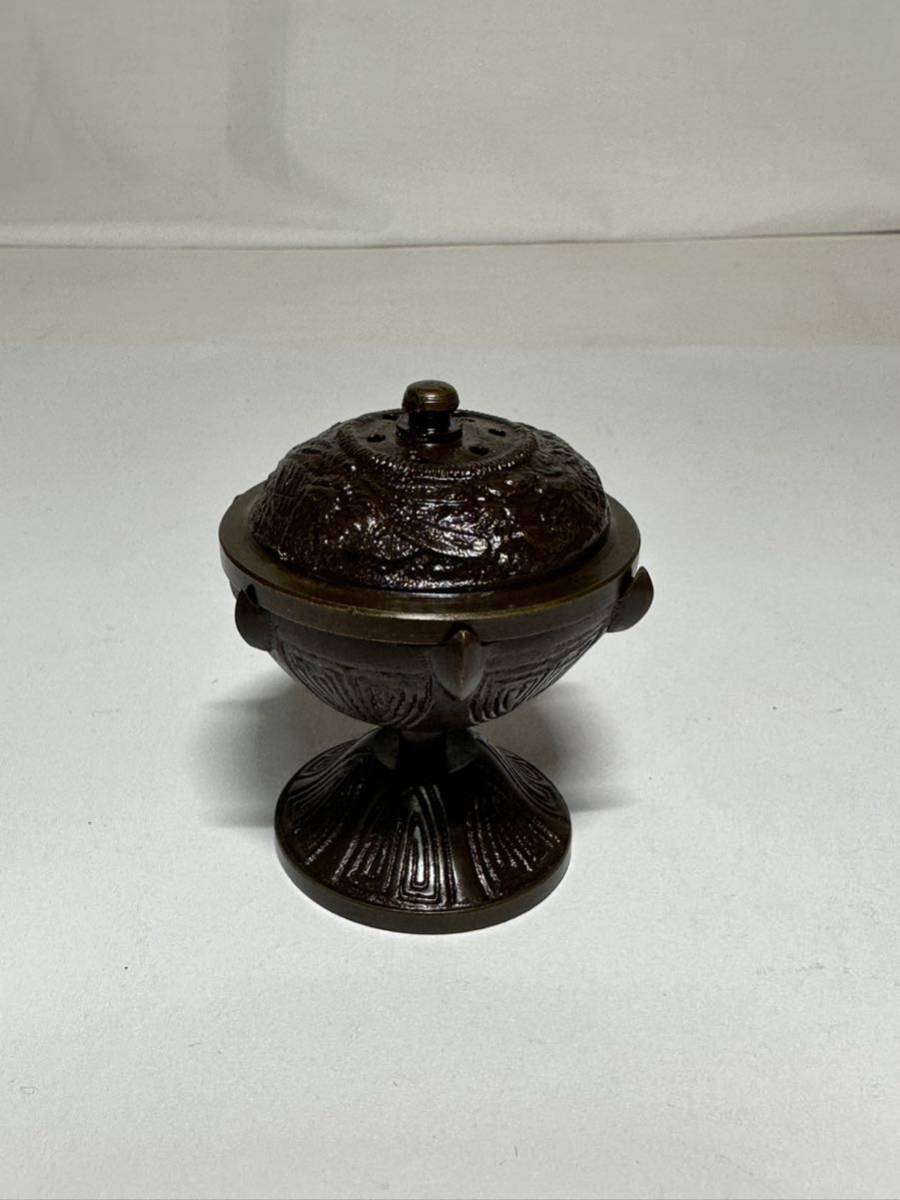 初出し品　銅器　香炉 ホヤ香炉　茶道具 ★広島発送★