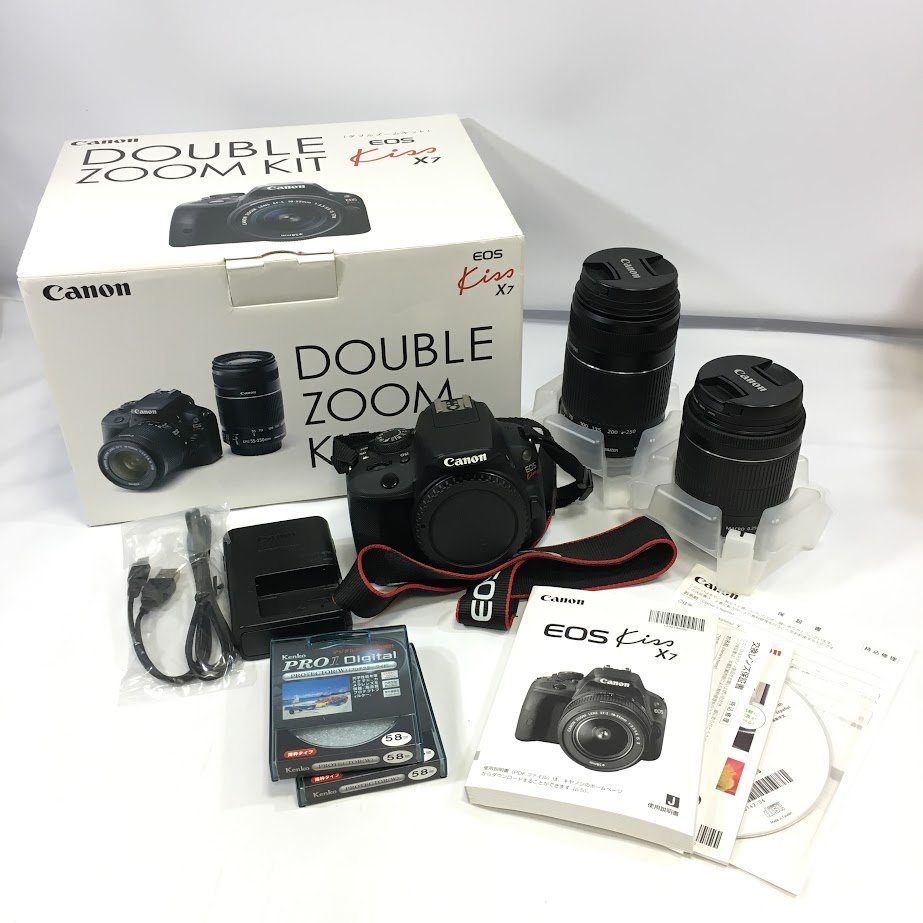 □【買取まねきや】Canon デジタル 一眼レフ カメラ EOS Kiss X7