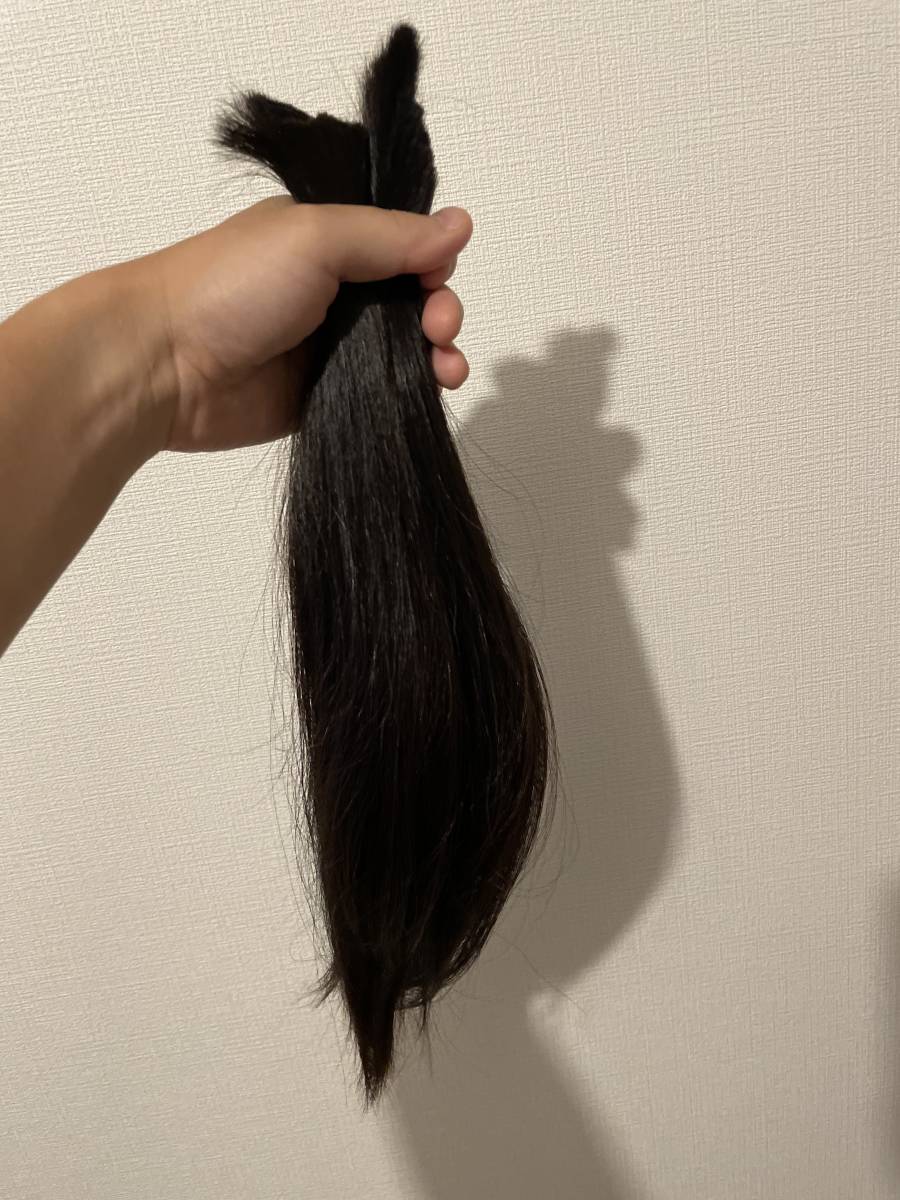 ヘアドネーション 髪束 髪の毛 人毛 毛束 日本人 人 髪 ヘアード