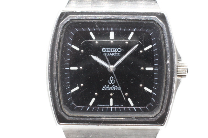 SEIKO】QUARTZ SilverWave 6030-5180 STAINLESS STEEL JAPAN 中古品 