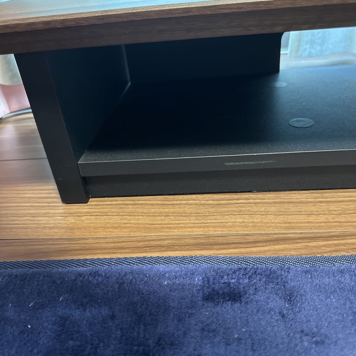 朝日木材加工 壁寄せ テレビ台 WG style 40~65型 幅120㎝ ブラウン 