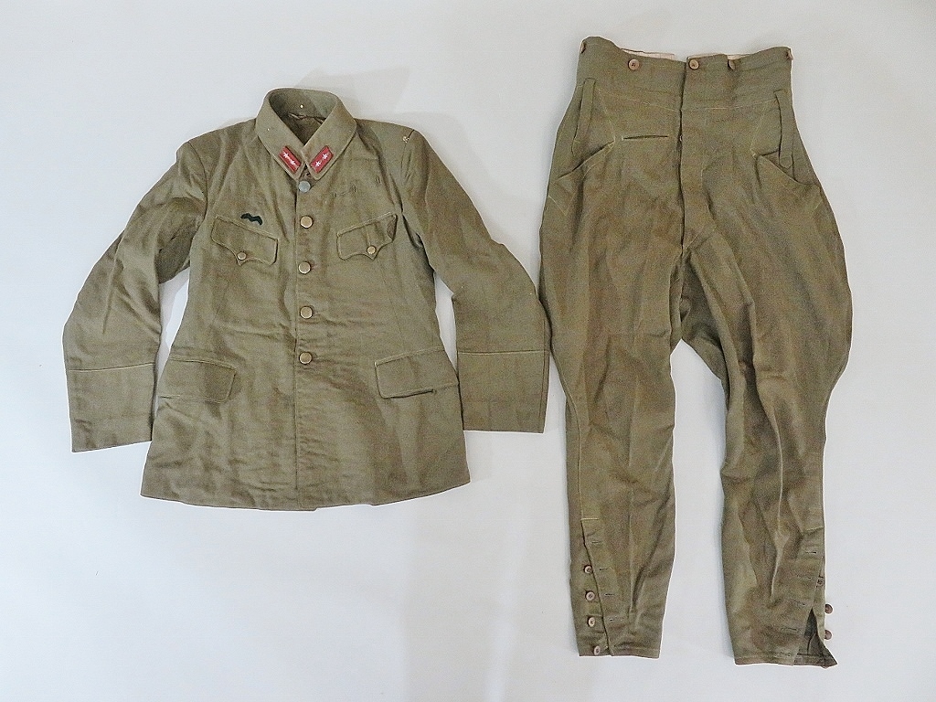 旧日本陸軍 軍服上下セットその1 中尉襟章付 軍医（708(制服)｜売買