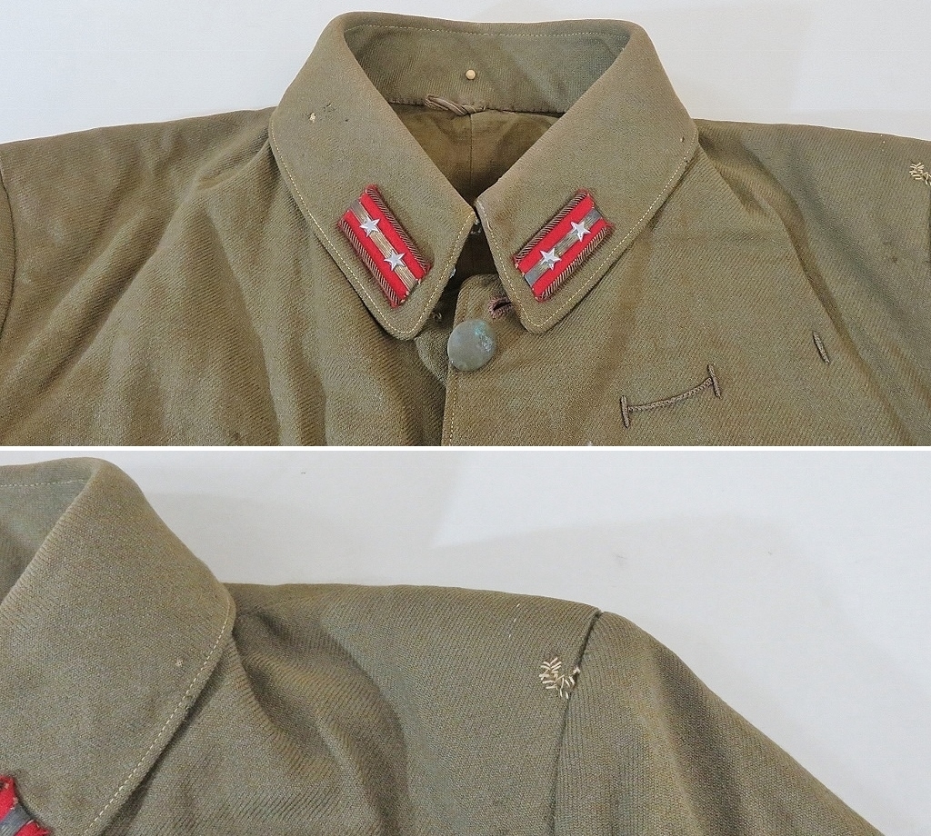 旧日本陸軍 軍服上下セットその1 中尉襟章付 軍医（708(制服)｜売買