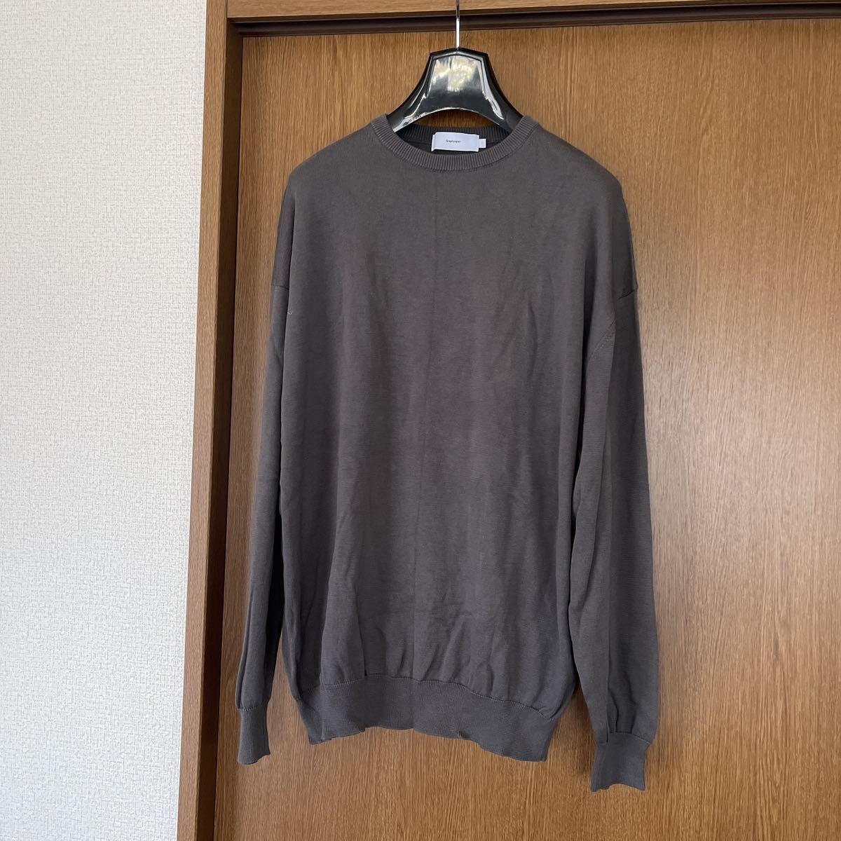 graphpaperグラフペーパー23ss Suvin L/S Crew Neck Knit1新品ニット