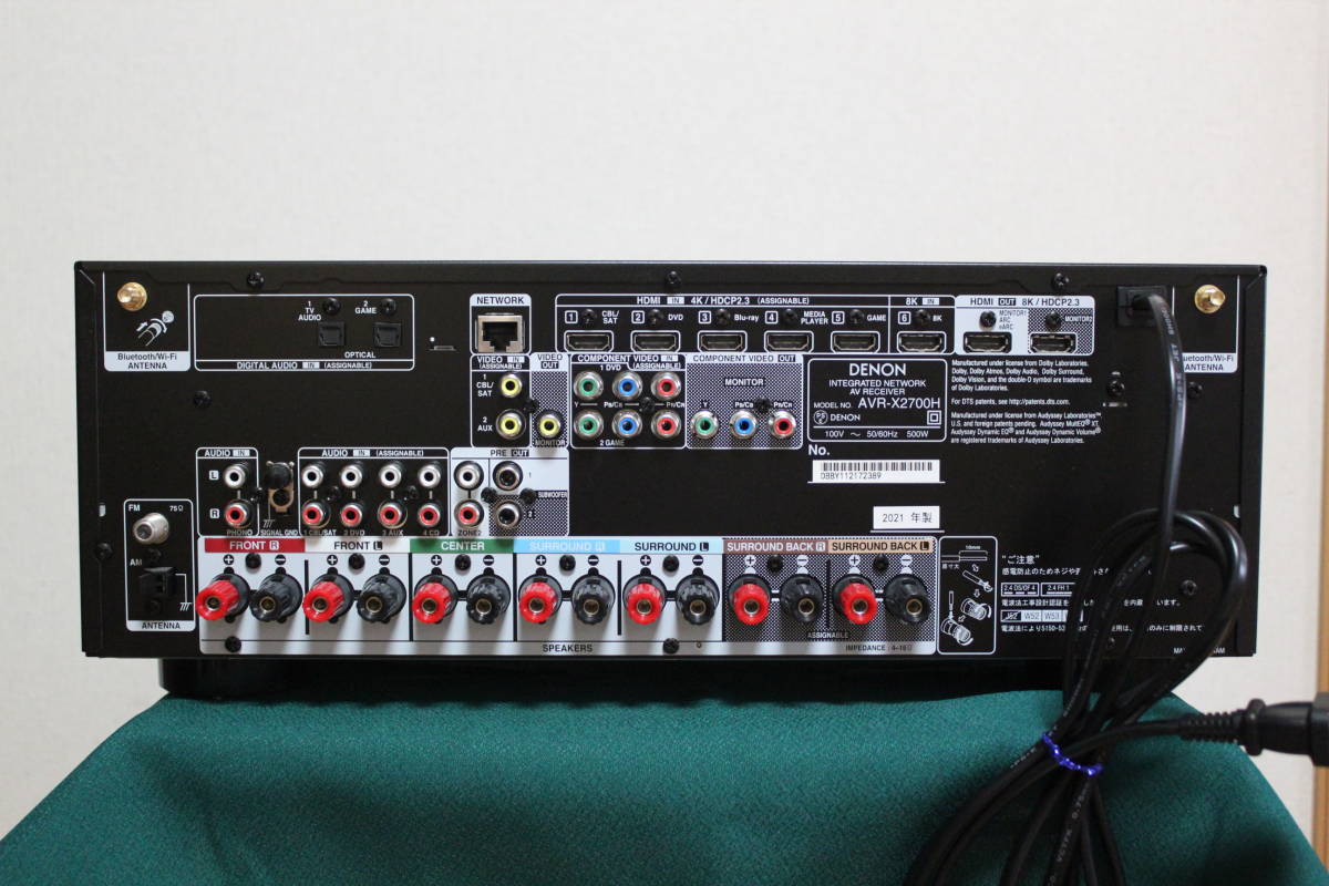 DENON AVR-X2700H AVR-X1500H 延長保証あり 付属品揃 7.2ch AVアンプ