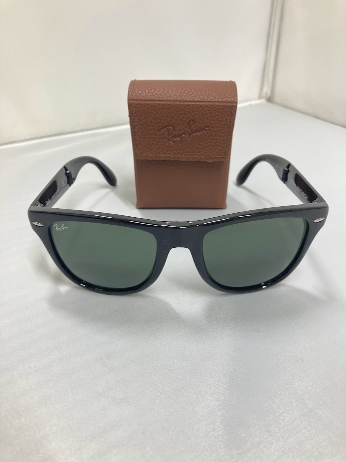 【中古】Ray Ban　レイバン　ウェイファーラーフォールディング　RB4105　折りたたみ　メンズ　レディース　ケース付き