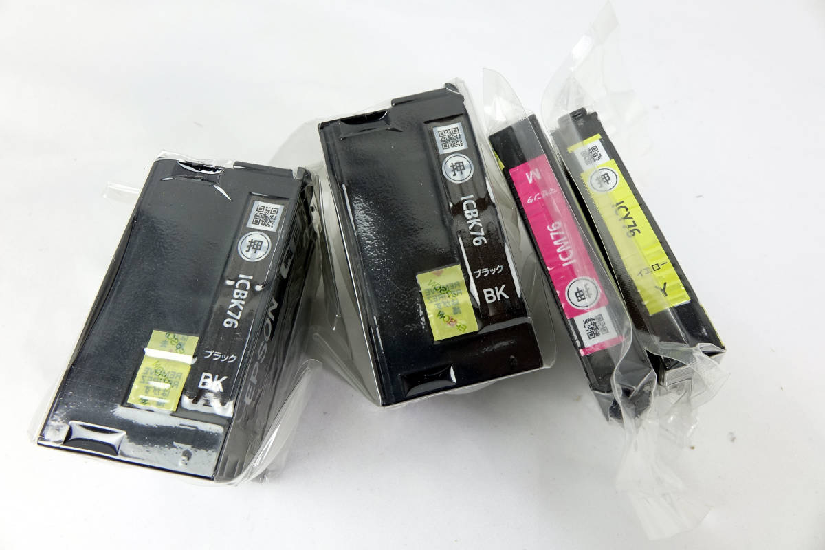 純正インクカートリッジ エプソン EPSON ICBK76 IC76 (EPSON) ICC76 大